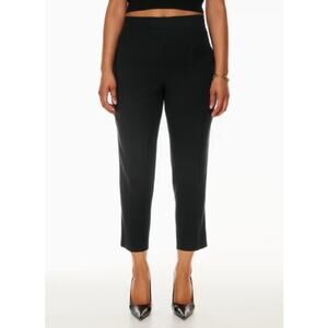 Wilfred Aritzia Black Stretchy Straight Leg Trousers Work Pants Women's size 8